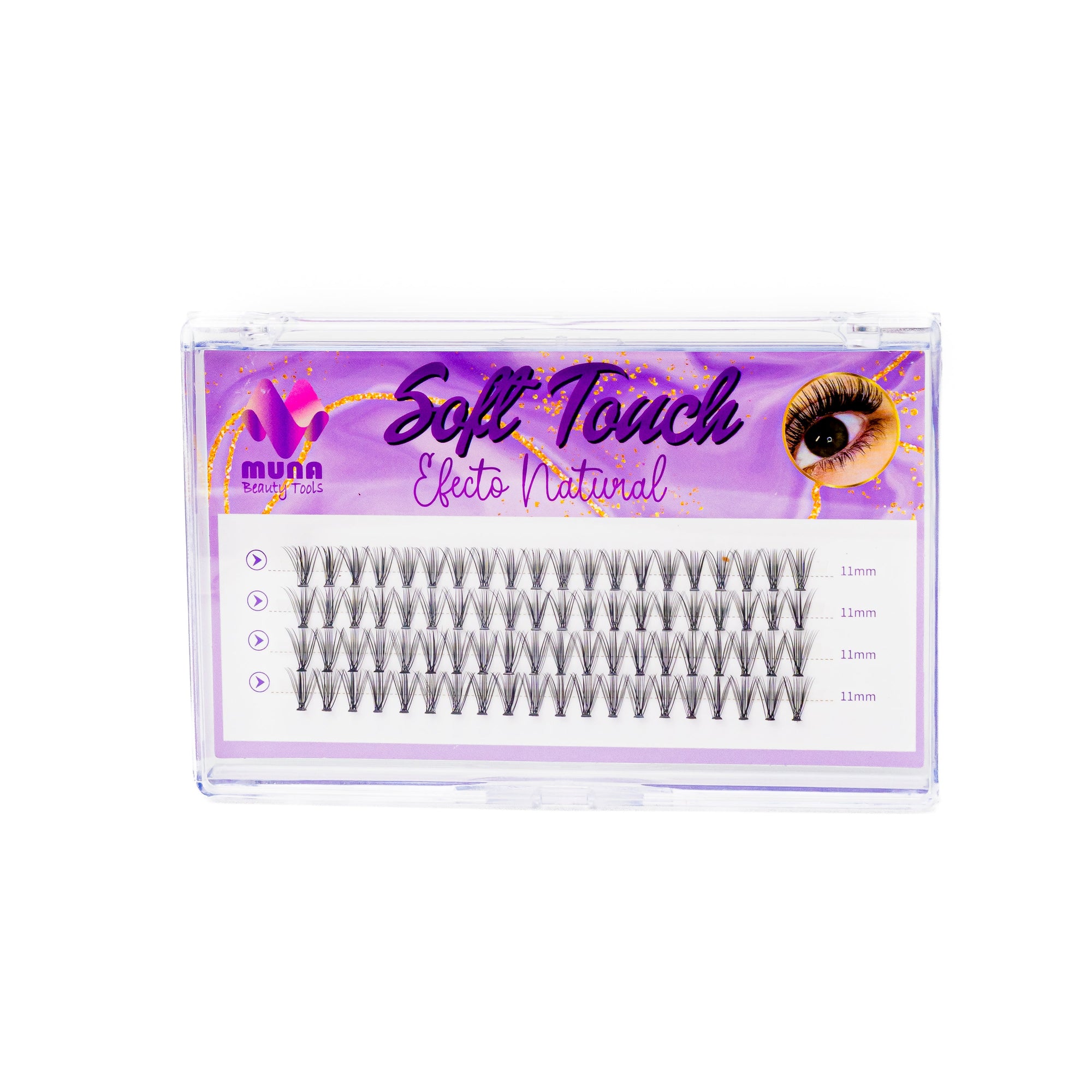 PESTAÑAS POSTIZAS MUNA100-1 efecto natural 11mm