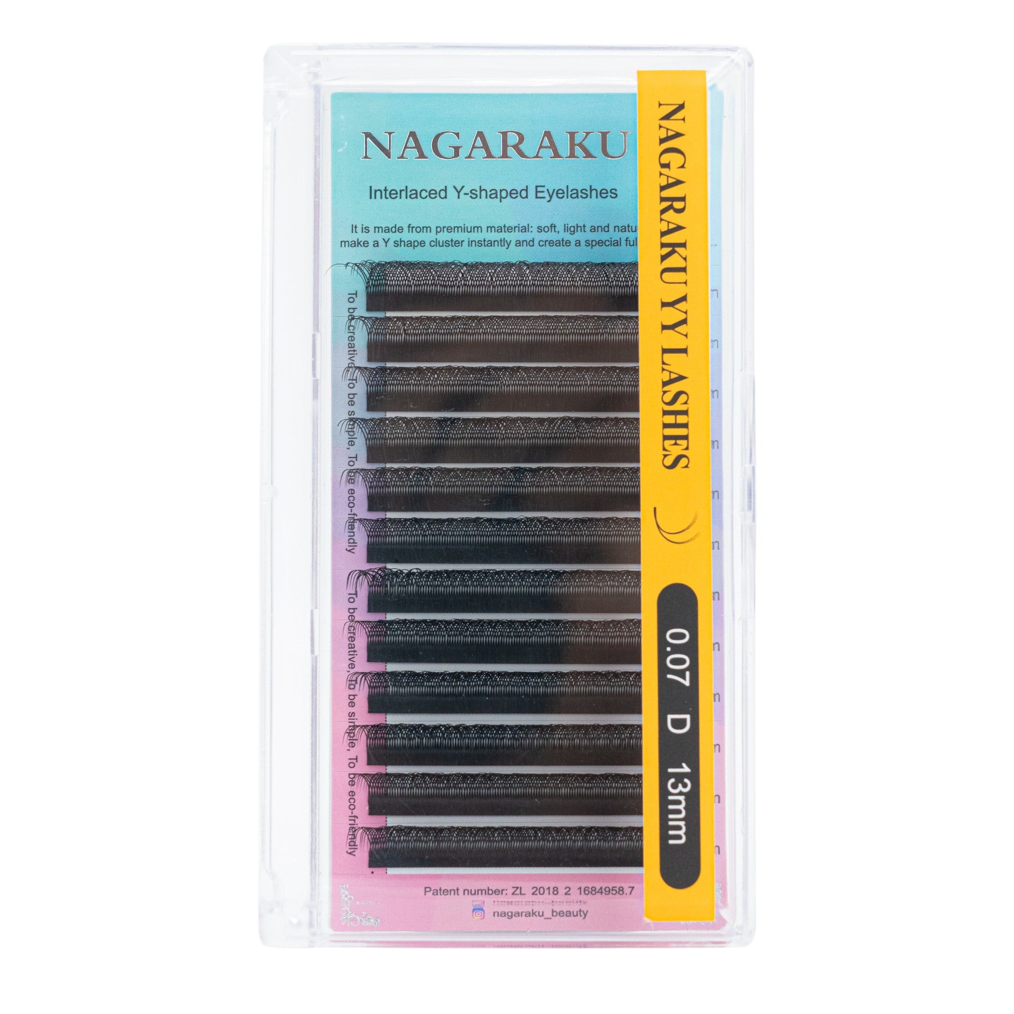 PESTAÑAS POSTIZAS YY LASHES0.07D13MM